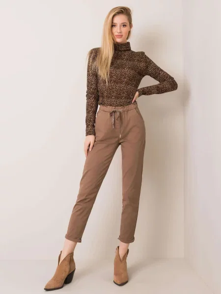 Pantaloni Fashionhunters maro
