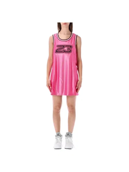 Sukienka Nike z dżerseju różowa