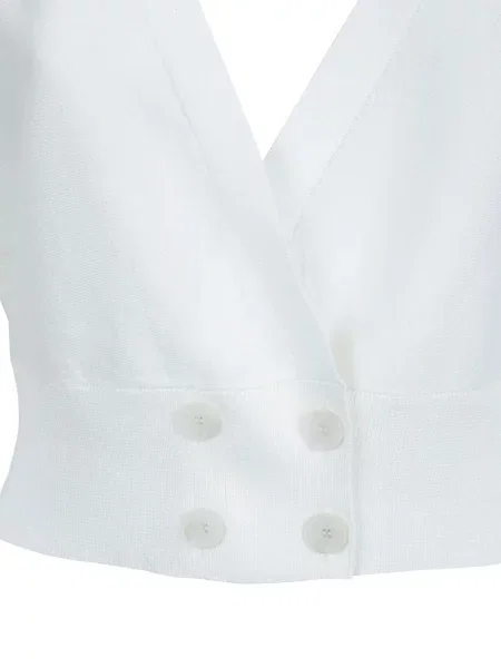 Bluzka Fabiana Filippi dwurzędowa biała