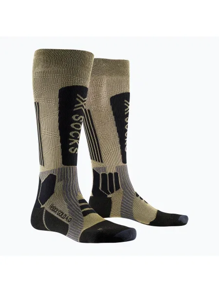 Lyžiarske ponožky X-Socks Helixx Gold gold/black hnedá