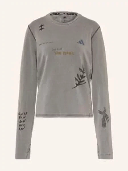 Adidas Tričko S Dlouhým Rukávem šedá