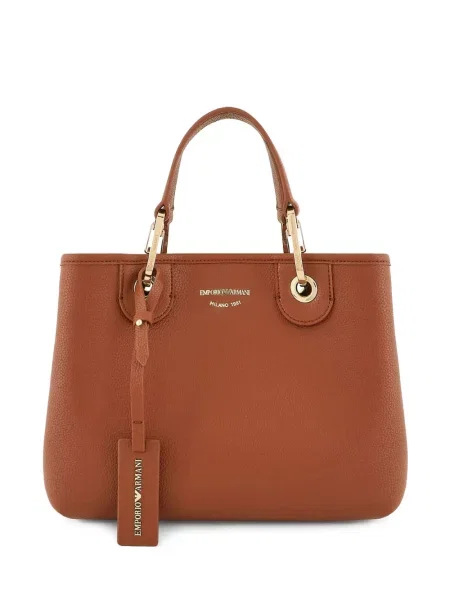Geanta de piele Emporio Armani din piele maro