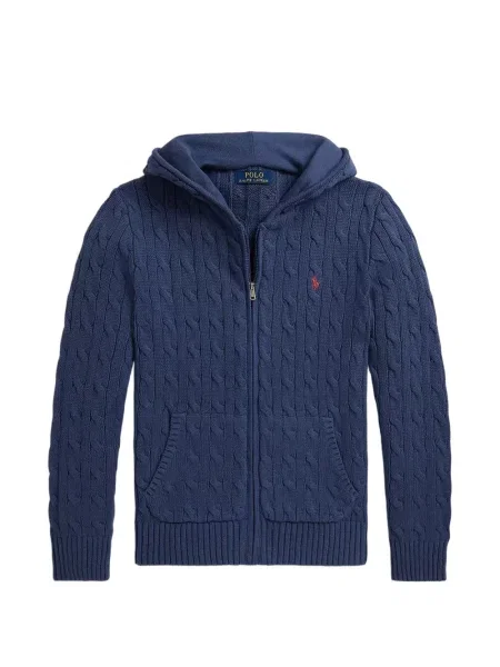 Bluza z kapturem dziecięca Polo Ralph Lauren niebieska