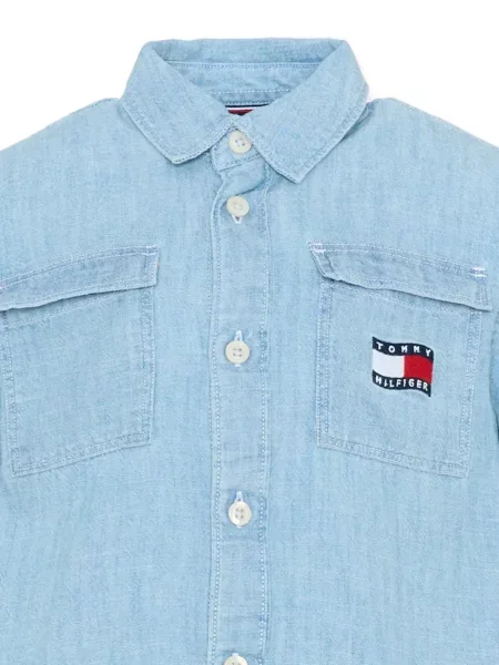 Koszula dziecięca Tommy Hilfiger niebieska