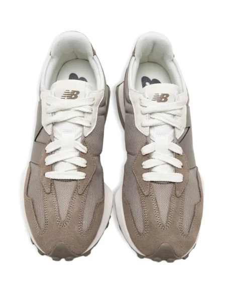 Sneakerși New Balance 327 din piele de căprioară gri