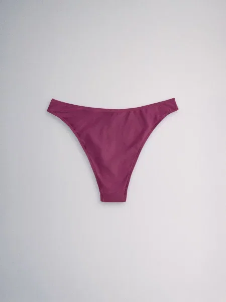 The Set Bikini hlačke čokolada / jajčevec / ciklama