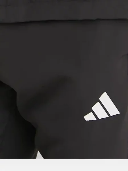 Pantaloni scurți Adidas alergare cu decolteu rotund plasă negru