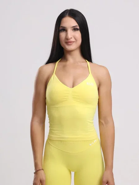 Neverover Sportski top Hue Halter Seamless Top' žuta