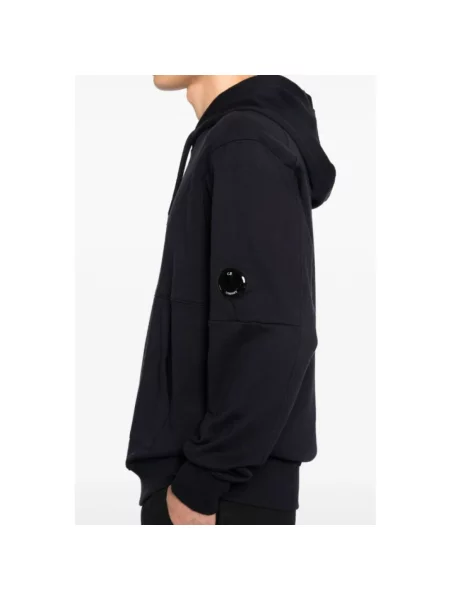 Bluza C.p. Company z logo niebieska