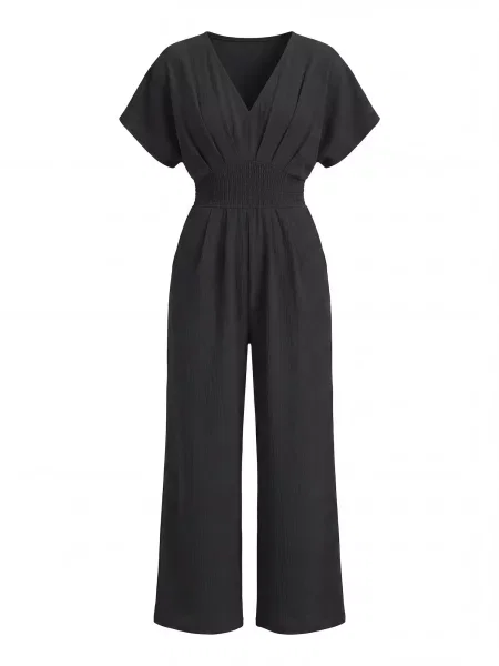 Cupshe Overal Tie-Back' černá