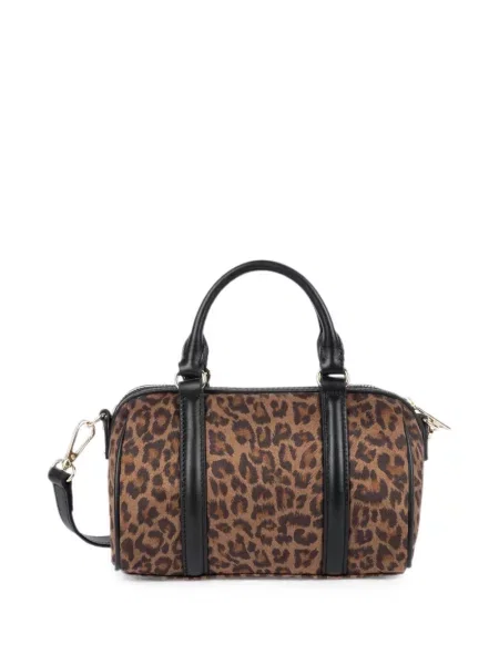 Geantă Lancaster cu imagine cu model leopard maro