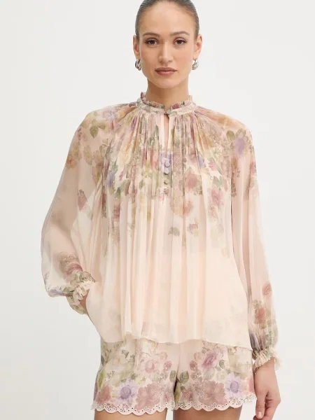 Twinset bluză damă cu vâscoză bej