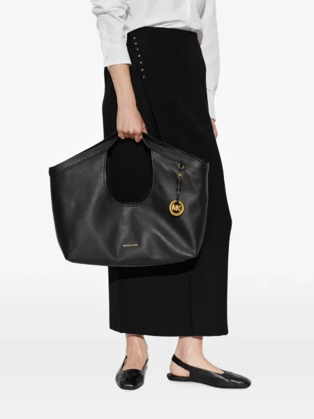 Geantă Michael Michael Kors din piele cu volane roz