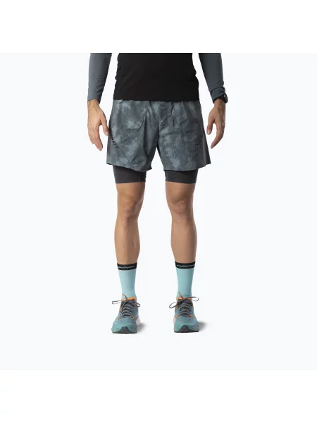 Pantaloni scurți de alergare pentru bărbați DYNAFIT Trail Reflective cinder