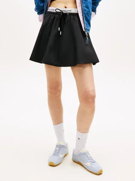 Tommy Jeans spódnica mini Kobiety jednolity S czarny