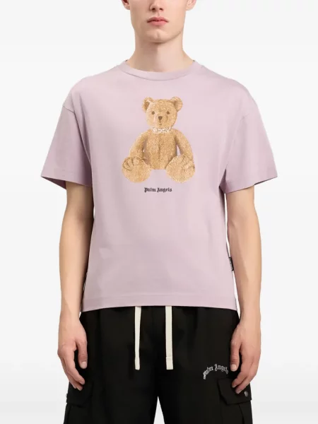 Grafic tricou Palm Angels violet
