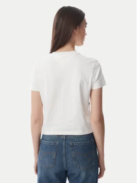 Tommy Jeans Póló Flag fehér