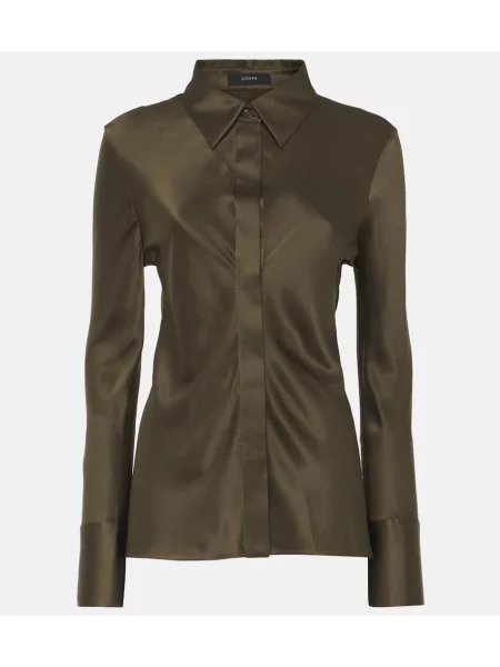 Bluză Joseph din satin verde