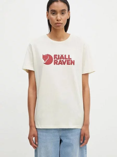 Fjallraven t-shirt Fjällräven Logo beżowa