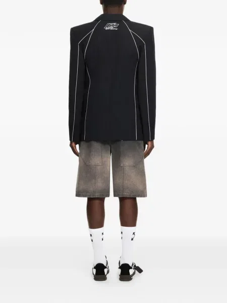 Sacou Off-white cu autograf alb