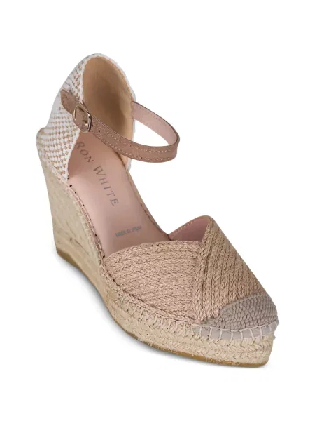 Éksarkú csatos espadrilles Ron White fehér