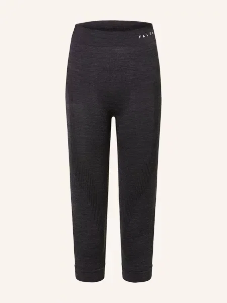 Falke Spodnie Funkcyjne Wool-Tech Ze Skróconymi Nogawkami schwarz