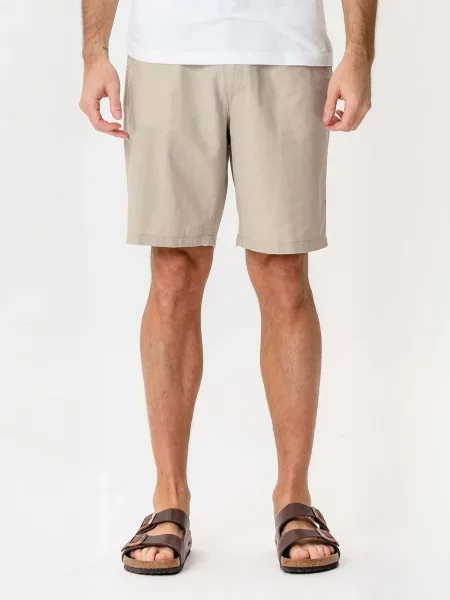 TEESHOPPEN Pantaloni Linen Blend nisipiu