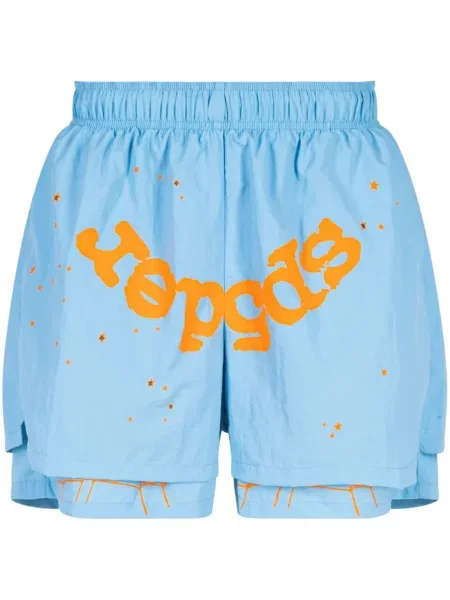 Szorty Sp5der niebieskie