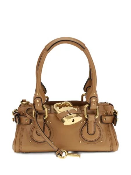 Geanta de piele Chloé din piele maro