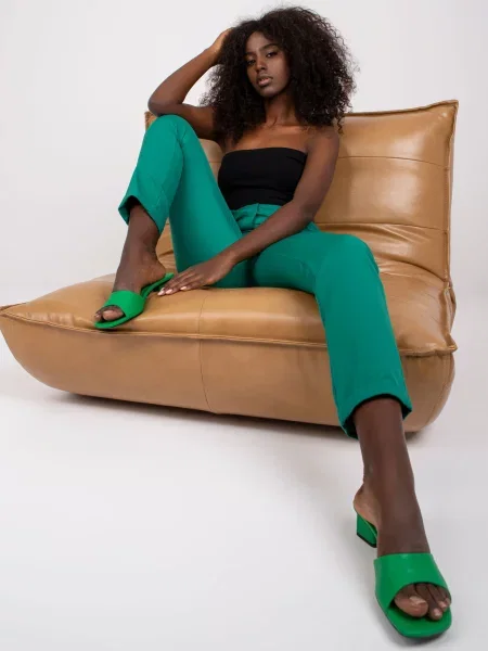 Pantaloni Fashionhunters verde