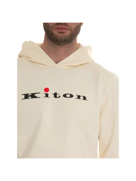 Bluza z kapturem Kiton z kapturem beżowa
