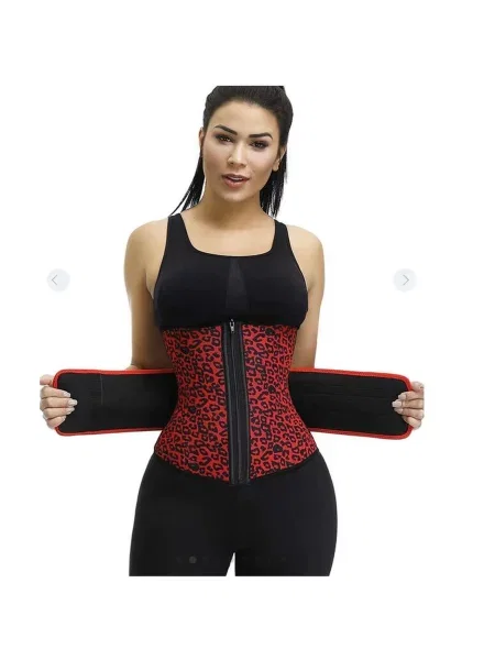 Pas fitness neoprenowy wyszczuplający dla kobiet SlimBody czarny