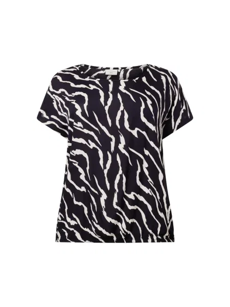 KAFFE CURVE Halenka Sonna Stanley krémová černá