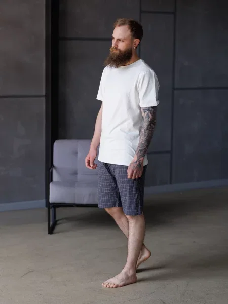 Домашній костюм HANDY WEAR Homely білий/сірий білий