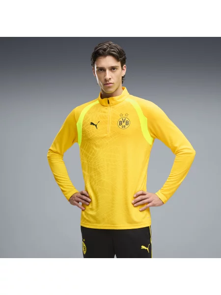 PUMA MÄ™ska bluza treningowa z zamkiem Borussia Dortmund Akcesoria Å»Ã³Å‚ty S żółta