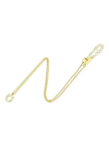 Colier Ferragamo de cristal auriu