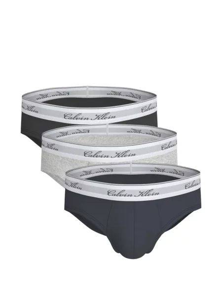 Chiloți multipac Calvin Klein cu autograf negru