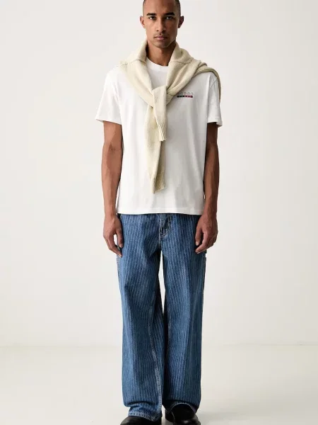 Tommy Jeans tričko pánske biela
