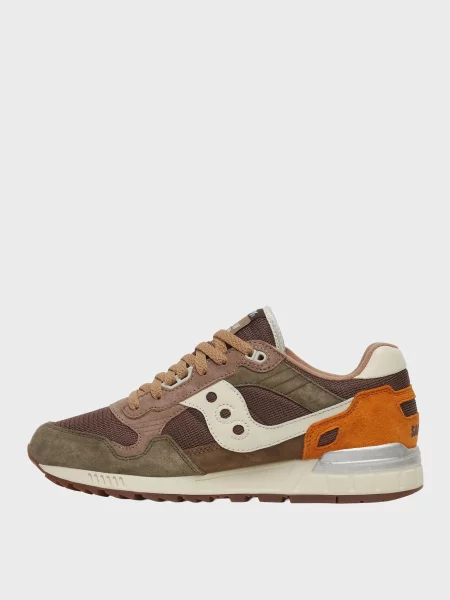 Замшевые кроссовки Saucony коричневые