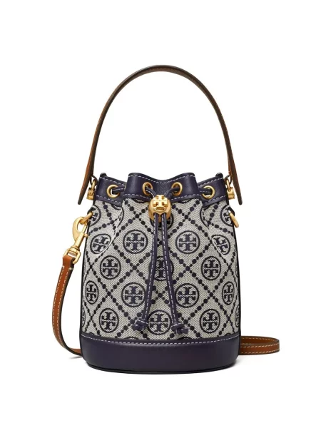 Geantă bucket Tory Burch albastru