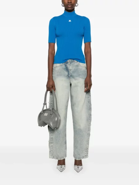 Top Courreges albastru