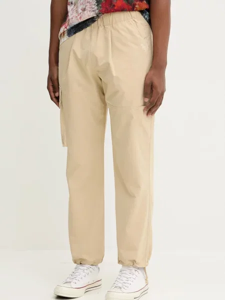 Desigual pantaloni BRISTOL bărbați drepți bej