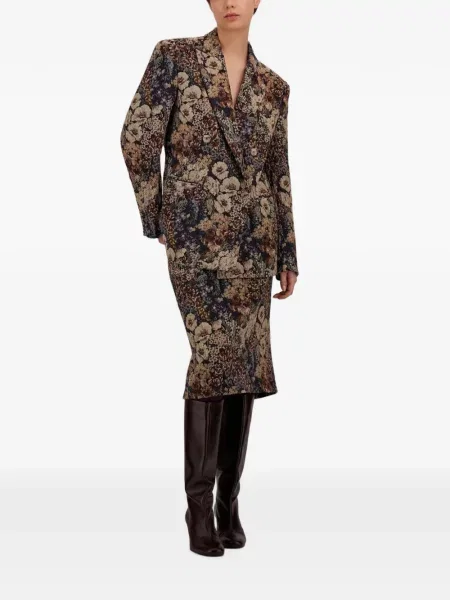 Fustă Herno cu model floral din jacard
