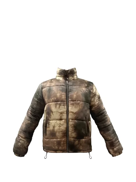 Prošívaný bunda Lee s vázáním hnědá