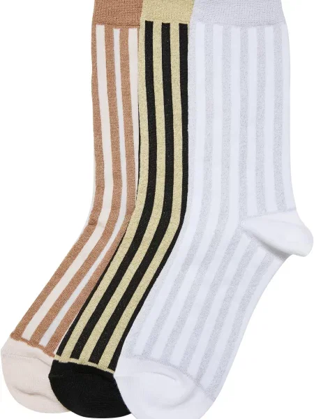 Urban Classics Nogavice svetlo modra / svetlo rjava / črna bela