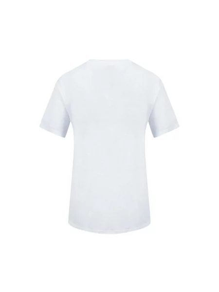 Koszulka Isabel Marant Etoile w jednolitym kolorze z krótkim rękawem casual biała