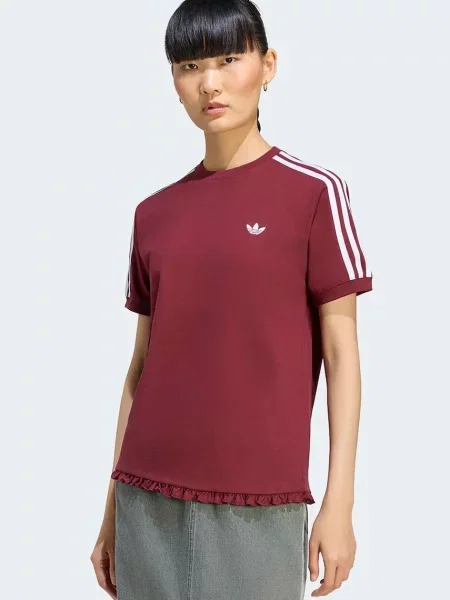 Adidas Originals T-shirt z bawełną Pleated