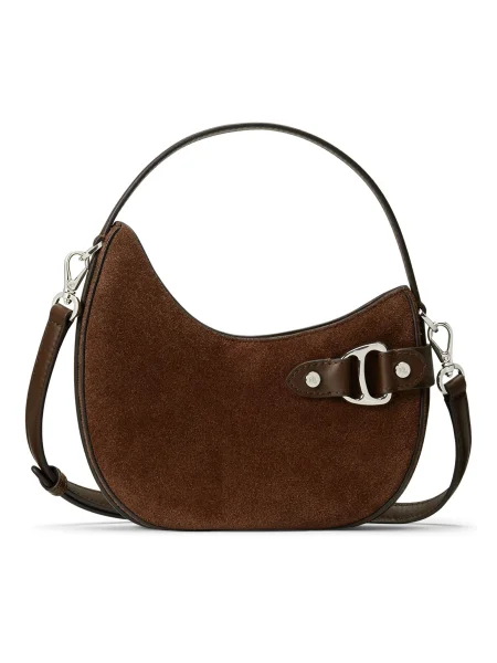 Crossbody kabelka Lauren Ralph Lauren hnedá