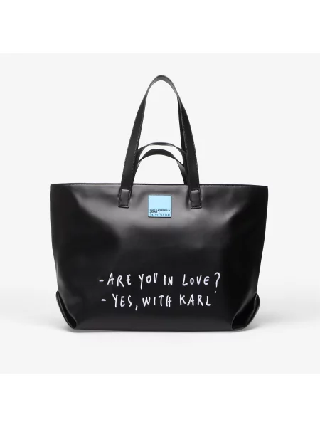 Шопинг чанта Karl Lagerfeld Jeans черно