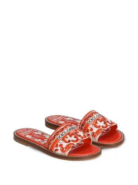 Kapcie dziecięce Dolce And Gabbana czerwone
